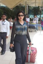 Shriya Saran snapped at domestic airport in Mumbai on 2nd July 2015